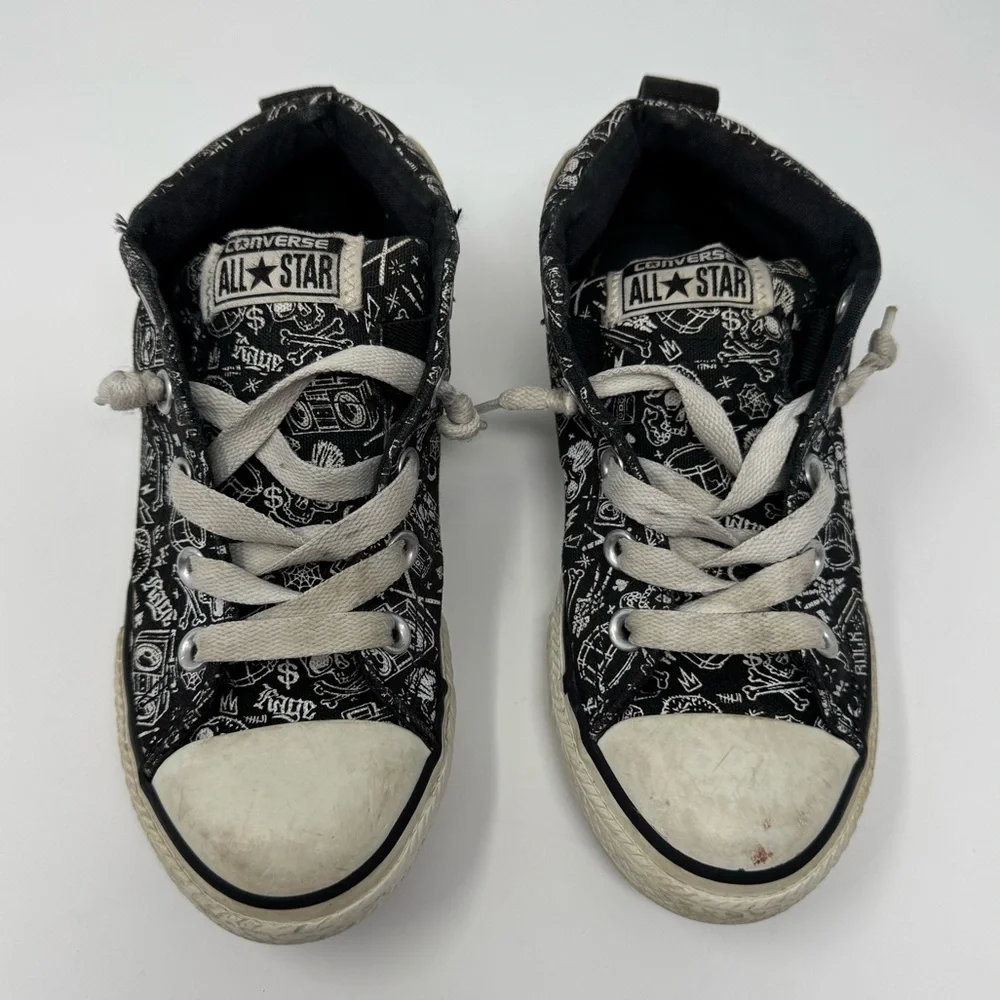 Converse Rock’n’Roll‎ Drum Sneakers, juniors 2, punk, skater, music, band, skull